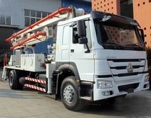 6 φορτηγό συγκεκριμένων αντλιών ροδών/φορτηγό βραχιόνων τσιμέντου με την υψηλή παραγωγή 125M3/Χ