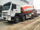 συγκεκριμένος αναμίκτης 8x4 10cbm φορτηγών 266-371hp Euro2 Euro3 HOWO A7 στο κόκκινο άσπρο χρώμα