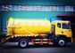 Κίτρινοι μπροστινοί άξονες φορτηγών HF7 αναρρόφησης υπονόμων diesel SINOTRUCK 6M3 χρώματος
