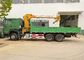 τοποθετημένος γερανός βραχιόνων πλαισίων 12T 6x4 φορτηγό του πράσινου χρώματος Sinotruk Howo7