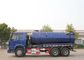 336HP μπλε χρώματος λυμάτων αποβλήτων φορτηγών 6x4 αποβλήτων φορτηγό αναρρόφησης νερού κενό
