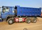 Sinotruk 6x4 371 βαρύ φορτηγό απορρίψεων δύναμης αλόγων 25 μπλε τόνοι μακρών ζωή χρώματος