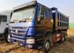 Sinotruk 6x4 371 βαρύ φορτηγό απορρίψεων δύναμης αλόγων 25 μπλε τόνοι μακρών ζωή χρώματος