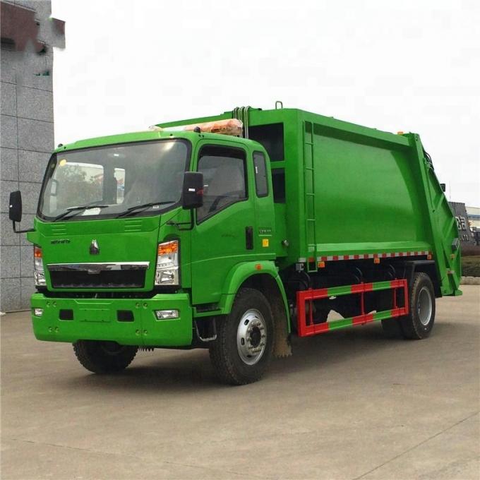 Φορτηγό συμπιεστών απορριμάτων HOWO 4X2 8m3/5 συμπιεσμένο τόνος φορτηγό απορριμάτων