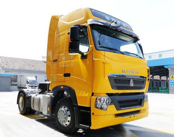 Κίτρινα χρώματος Sinotruk 4x2 Howo τρακτέρ πρότυπα εκπομπής φορτηγών 290hp ευρο- ΙΙ