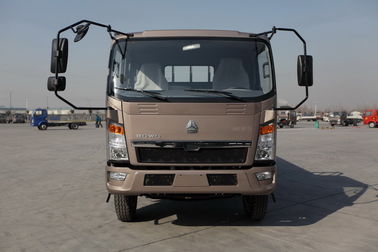Εμπορικά φορτηγά καθήκοντος HOWO 4x2 τα ελαφριά τροφοδοτούν τη διάσωση του καφετιού χρώματος 160hp 8.2t οπίσθιος άξονας