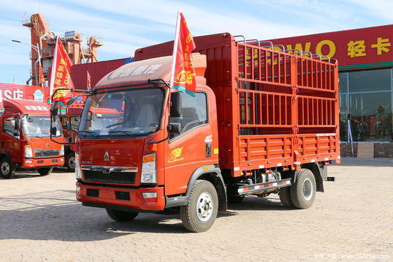 12 τόνος 6 ελαφρύ φορτηγό Sinotruk HOWO φορτηγών φορτίου πολυασχόλων με το κόκκινο χρώμα