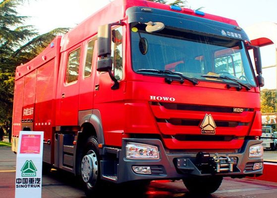 Πυροσβεστικό όχημα 4x2 251hp διάσωσης - δεξαμενή νερού φορτηγών 6m3 πυροσβεστών 350hp SINOTRUK HOWO