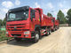 Μπροστινό ανυψωτικό 20M3 βαρέων καθηκόντων φορτηγό απορρίψεων κόκκινου χρώματος 40-50T με το κλιματιστικό μηχάνημα