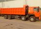 Τέσσερα - άξονας SINOTRUK βαρύ φορτηγό απορρίψεων 371 HP 8×4 50 τόνοι που φορτώνουν 28CBM