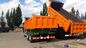 Το Beiben NG80 6x4 380hp πετά το βαρύ Tipper μπροστινό ανελκυστήρα χρώματος φορτηγών πορτοκαλή