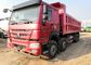 Βαρέων καθηκόντων 6x4 εξοπλισμός φορτηγών απορρίψεων HOWO με το διεθνές φορτηγό απορρίψεων κόκκινου χρώματος 371hp