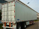 2 βαρέων καθηκόντων ημι Trailers Semi Van Trailer 13000kg ικανότητα φόρτωσης αξόνων