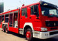 Κόκκινα και άσπρα οχήματα διάσωσης πυρκαγιάς πυροσβεστικών οχημάτων SINOTRUK HOWO 6x4 12m3 διάσωσης πυροσβεστών