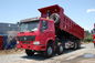 Βαρέων καθηκόντων φορτηγό απορρίψεων Howo 371hp 8x4 αποθεμάτων για την προώθηση στο κόκκινο χρώμα