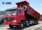 Ανυψωτικός κύλινδρος φορτηγών απορρίψεων μεταλλείας αποθεμάτων SINOTRUK HOWO 371hp 8x4 26CBM HYVA