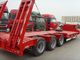 13T τρία χαμηλός εξοπλισμός ρυμουλκών κρεβατιών αξόνων, ημι κόκκινο χρώμα φορτηγών ρυμουλκών