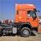 Πορτοκαλί Howo Sinotruk 371 επικεφαλής φορτηγό ZZ4257V3241V ρυμουλκών
