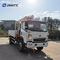 Sinotruk Howo Homan 6 φορτηγό φορτίου ροδών 4x2 Dropside με το γερανό 3.2t